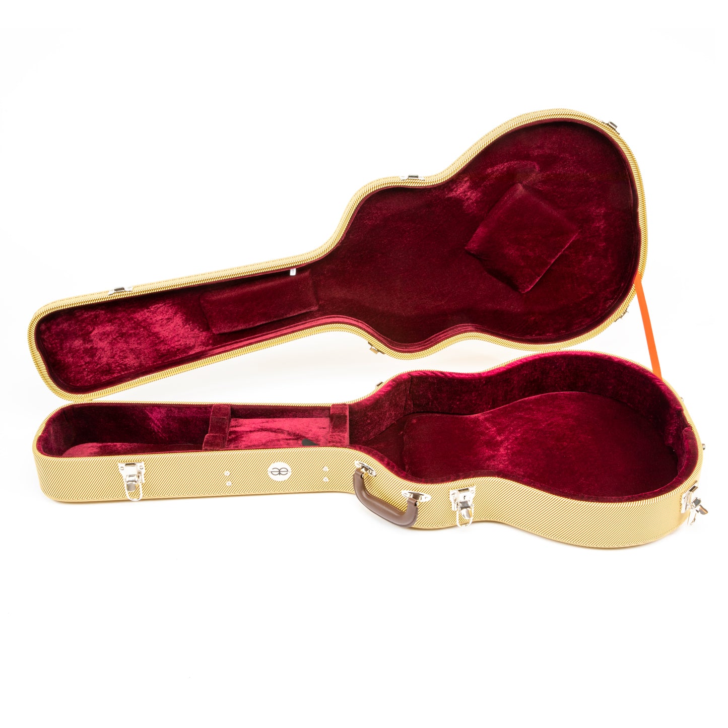 Allen Eden Tweed Hard Shell Case For 335 Jazz Guitar