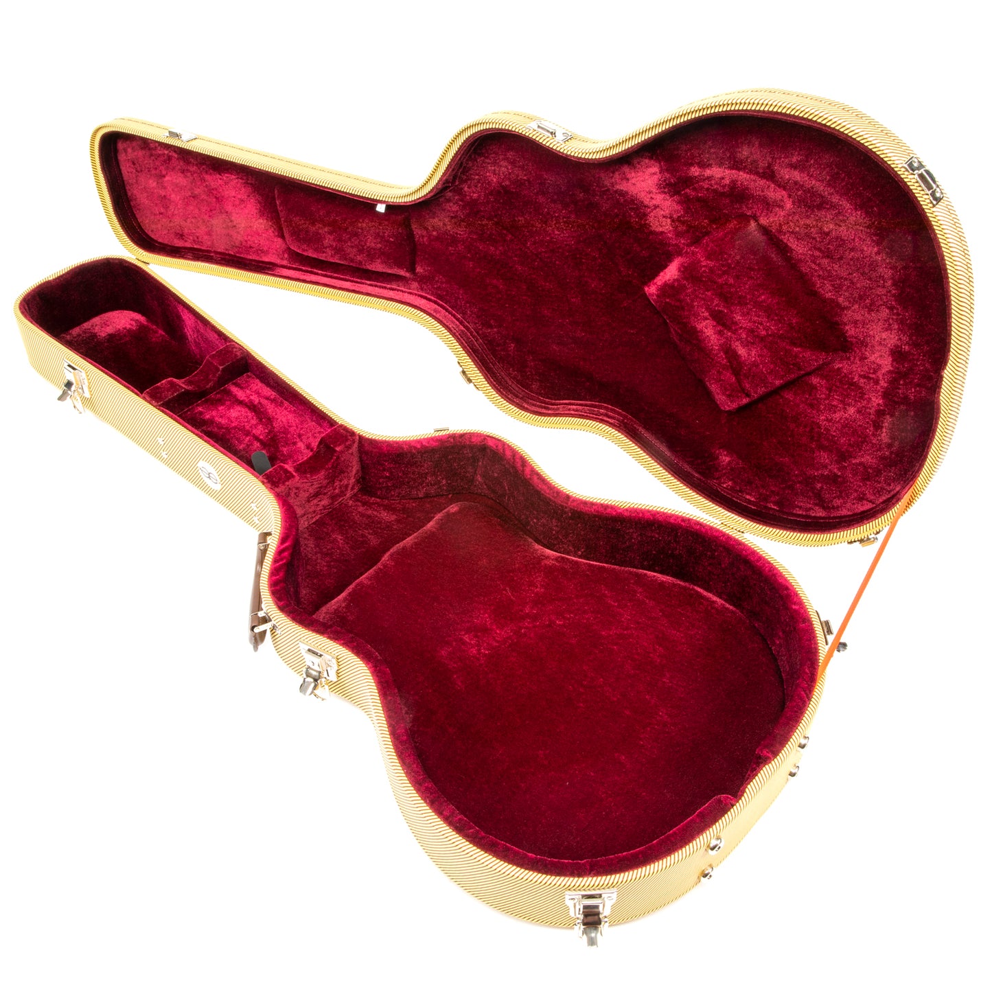 Allen Eden Tweed Hard Shell Case For 335 Jazz Guitar