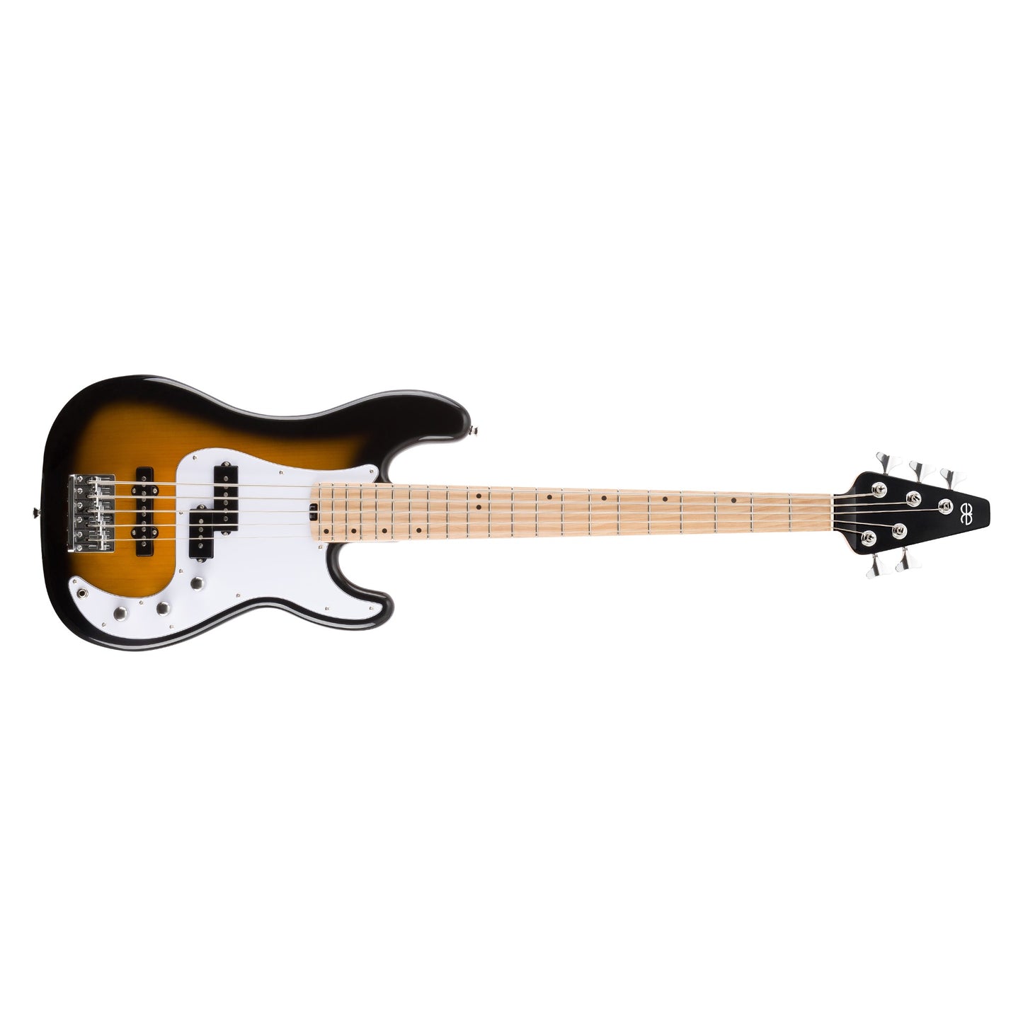 Allen Eden Guitars Celeste V Electric Bass Guitar Tobacco Burst