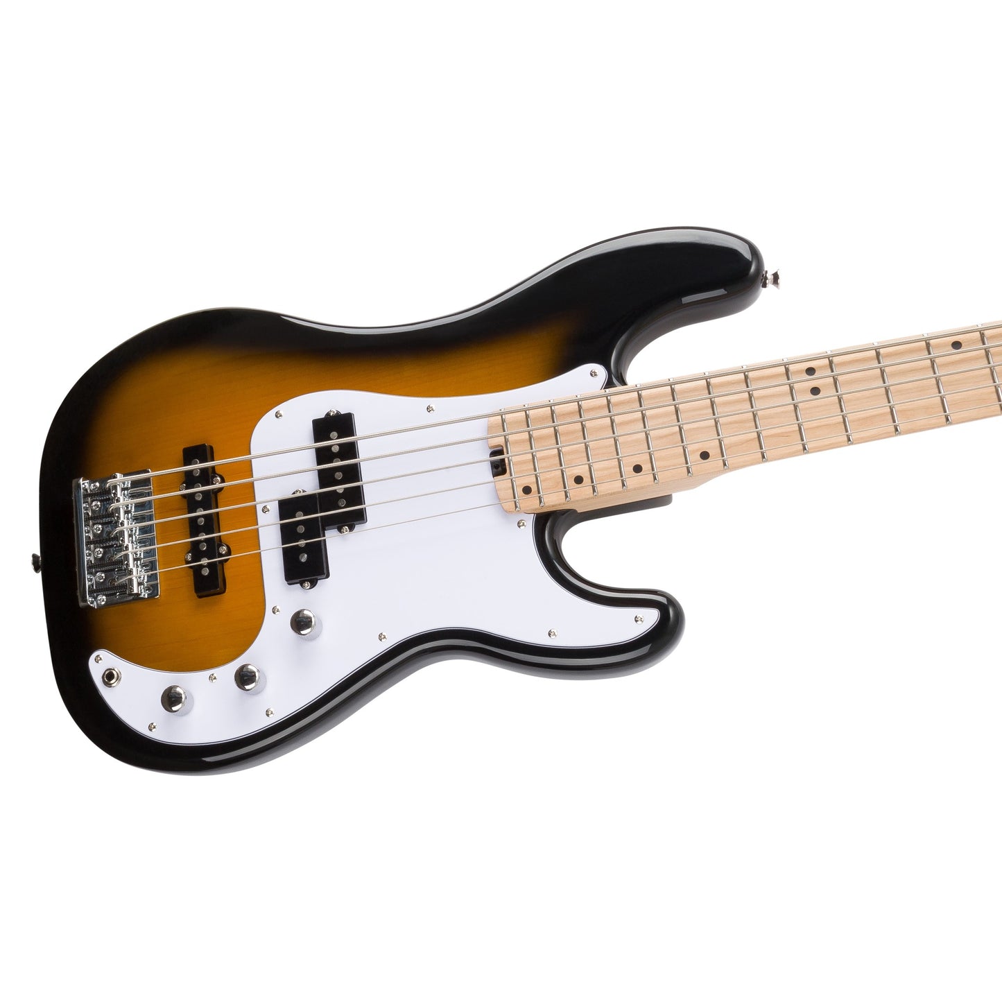 Allen Eden Guitars Celeste V Electric Bass Guitar Tobacco Burst