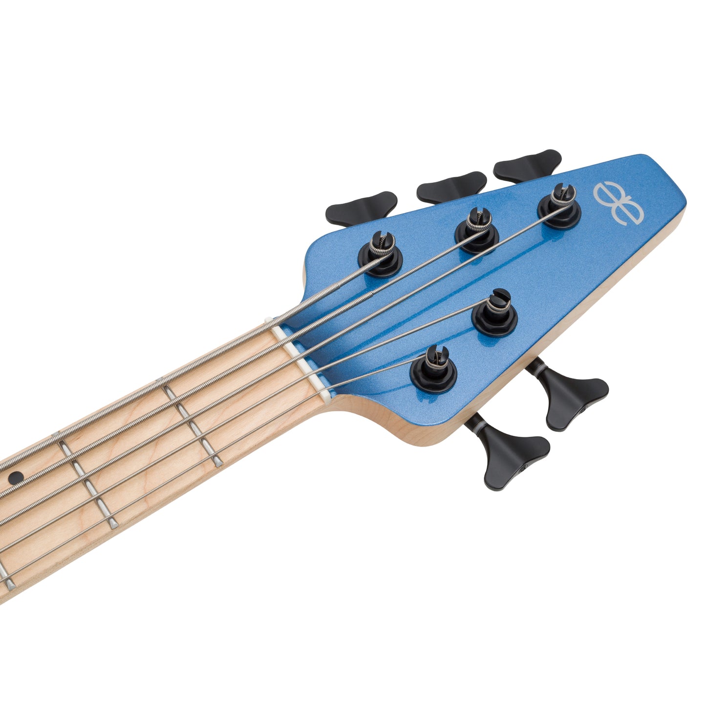 Allen Eden Guitars Celeste V Electric Bass Guitar Midnight Blue