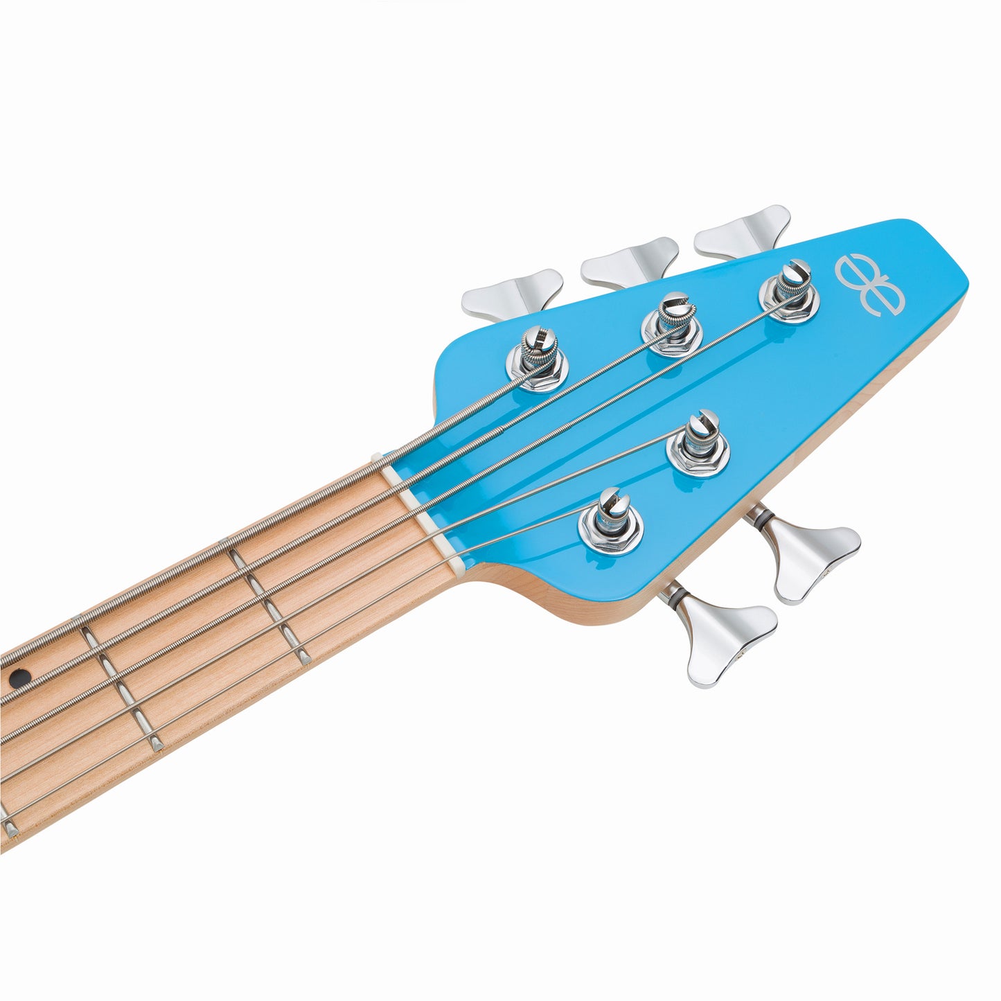 Allen Eden Guitars Celeste V Electric Bass Guitar Robbin's Egg Blue