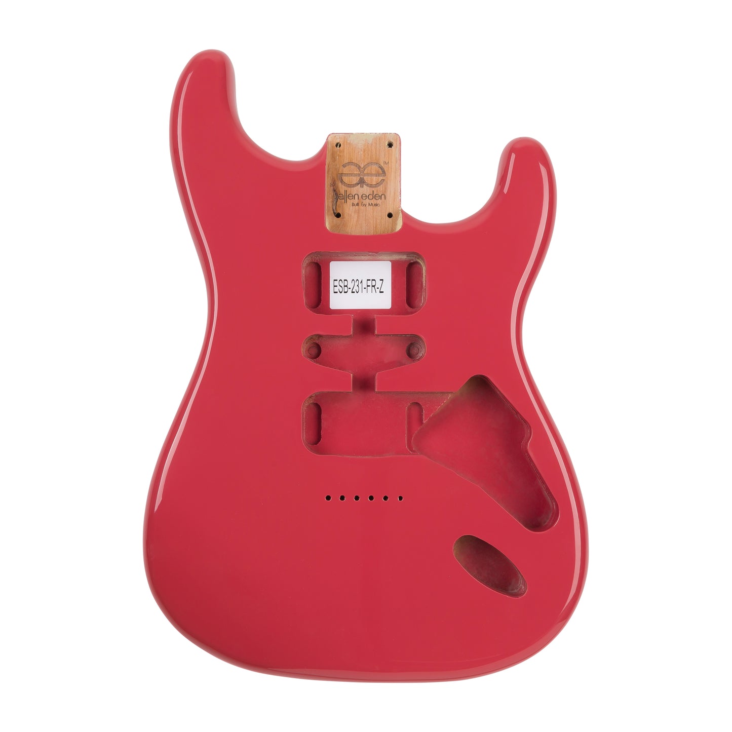 AE Guitars® S-Style Alder Replacement Guitar Body Fire Engine Red