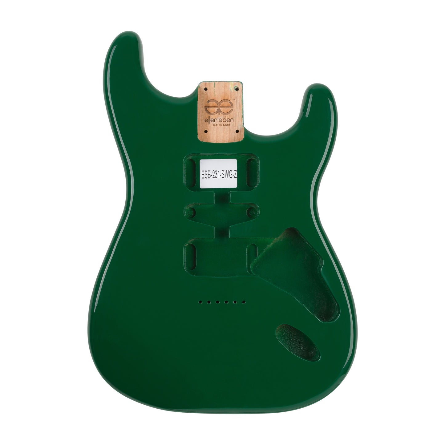 AE Guitars® S-Style Alder Replacement Guitar Body British Race Green