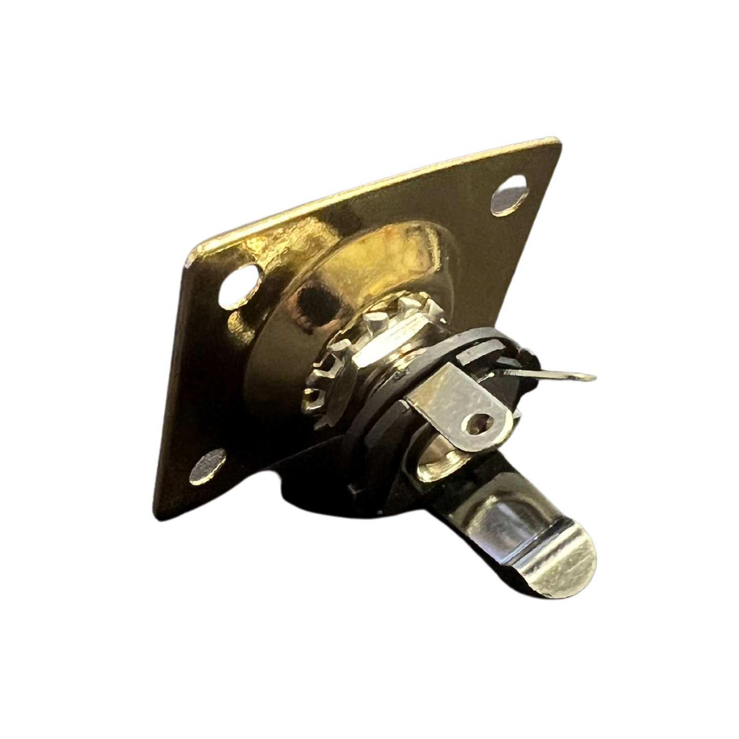 Allen Eden Guitars Rectangular Electric Guitar Jack Plate Gold Finish