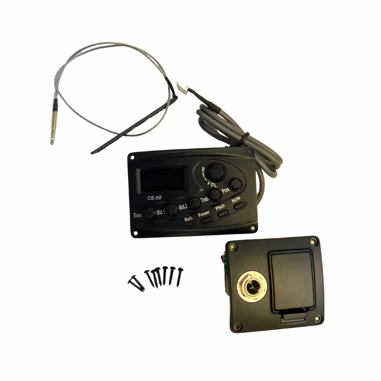 Mings CE-50 Preamp 5 Band EQ with Tuner Piezo Pickup