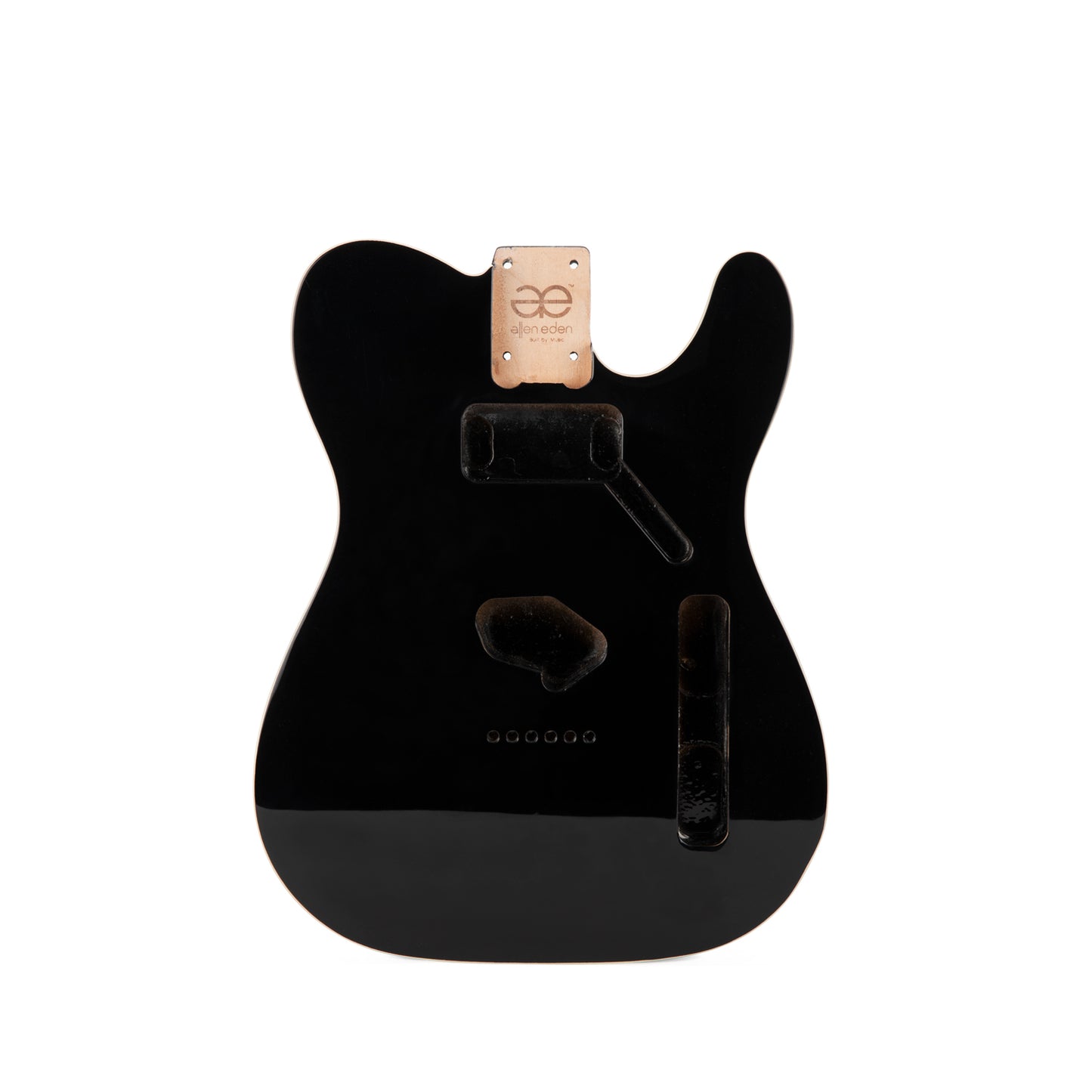 AE Guitars® T-Style Alder Replacement Guitar Body Black with Dbl Binding