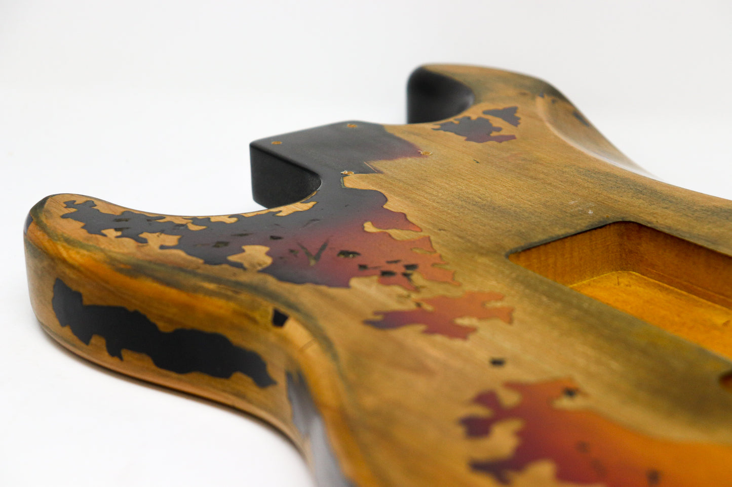 AE Guitars® S-Style Alder Replacement Guitar Body Relic Nitro Top Sunburst