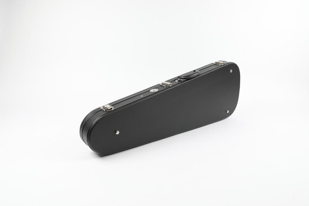 Teardrop Black Tolex Case w/ Burgundy Soft Plush for Strat/Tele Styles
