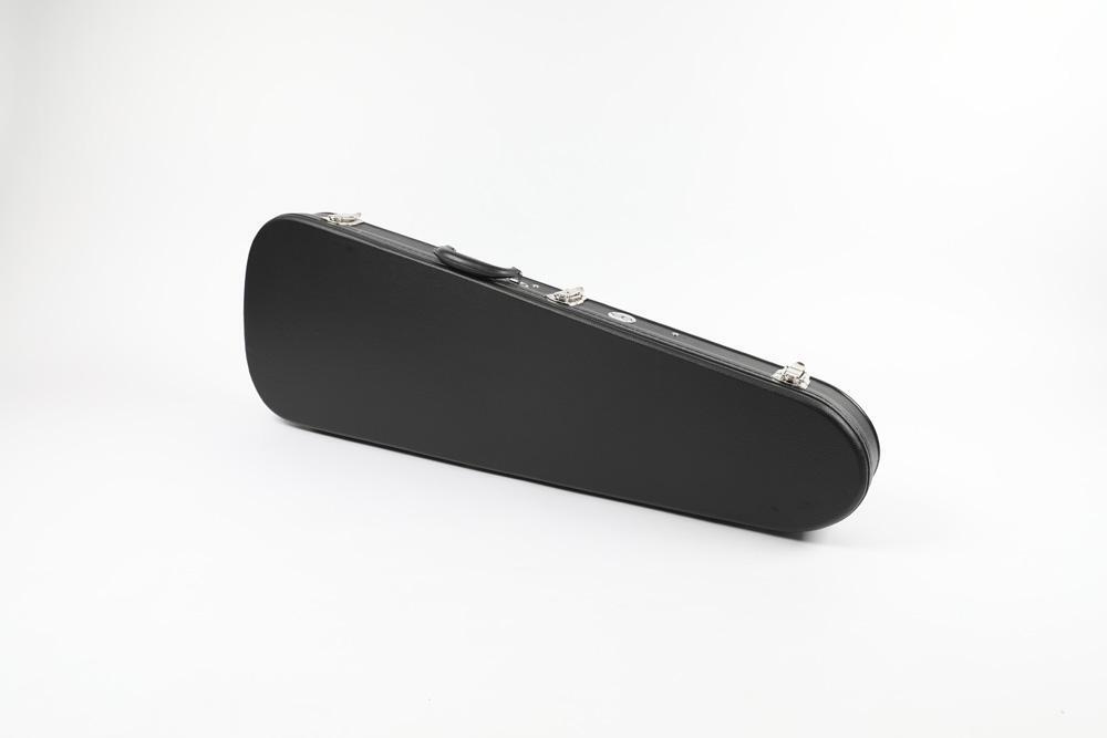 Teardrop Black Tolex Case w/ Burgundy Soft Plush for Strat/Tele Styles