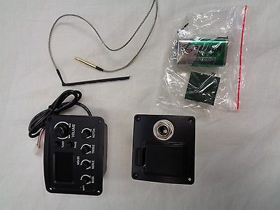 MINGS MG-20 Preamp 3 Band EQ with LCD Tuner Piezo Pickup for Acoucstic Guitar