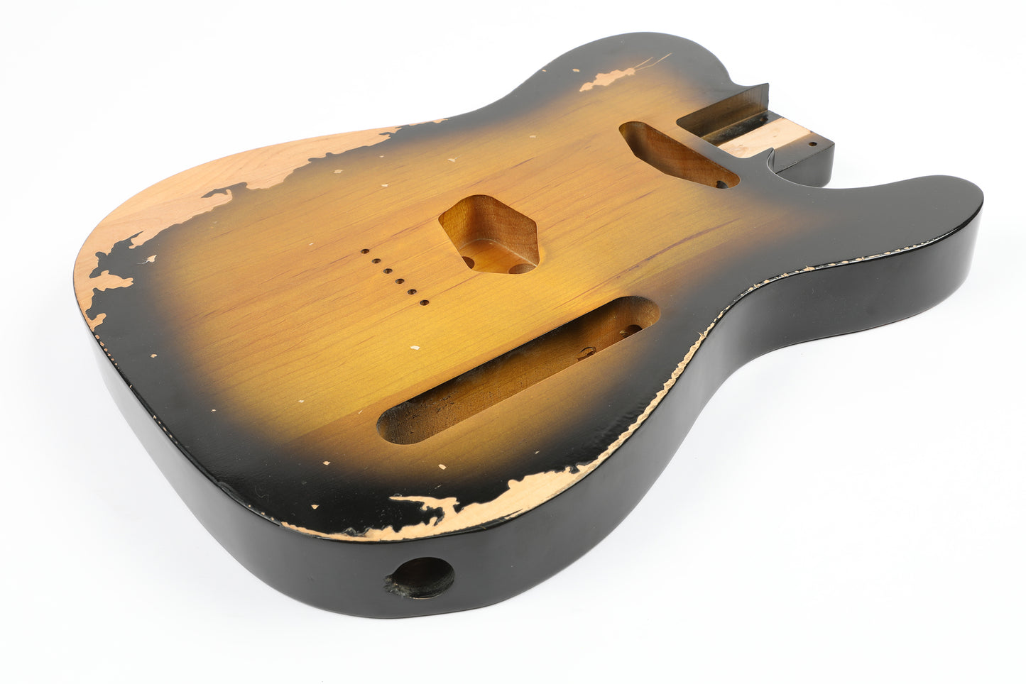 AE Guitars® T-Style Alder Replacement Guitar Body Relic Nitro Top Sunburst
