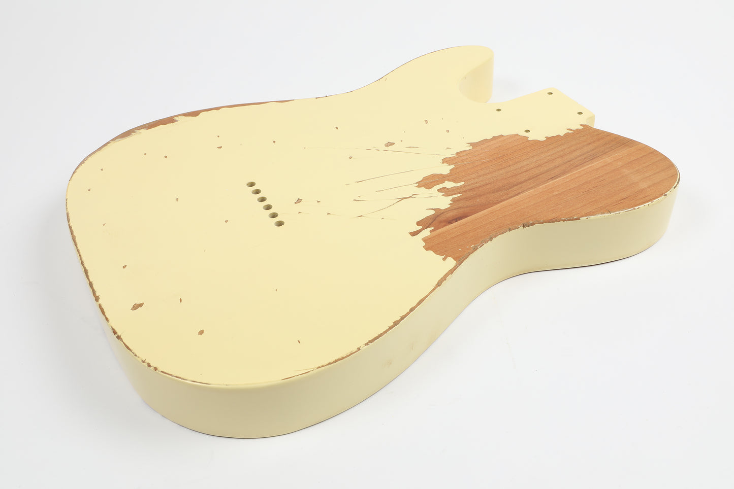 AE Guitars® T-Style Alder Replacement Guitar Body Relic Nitro Top Vintage White