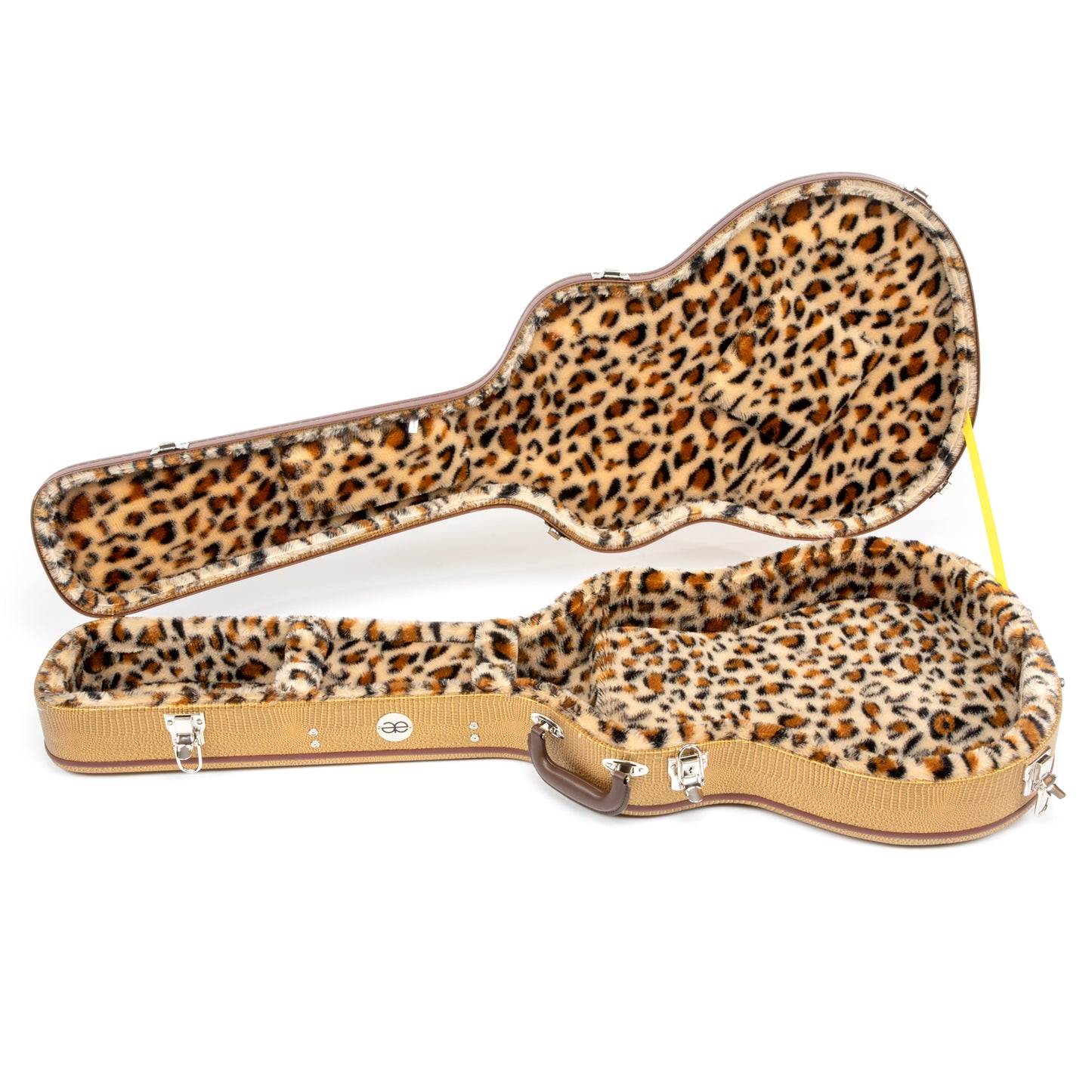Allen Eden Alligator Leather Case w/ Leopard Interior for ES-335 Styles