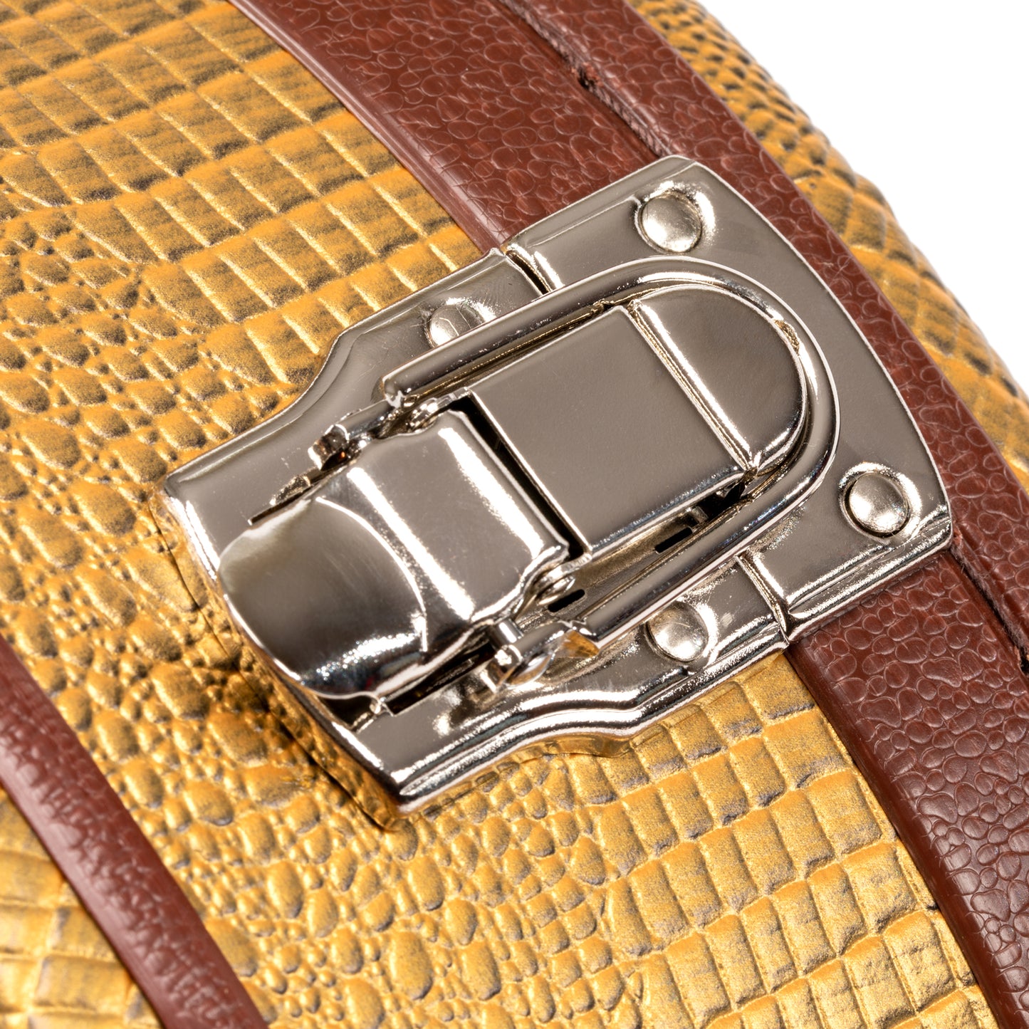 Allen Eden Alligator Leather Case w/ Leopard Interior for ES-335 Styles