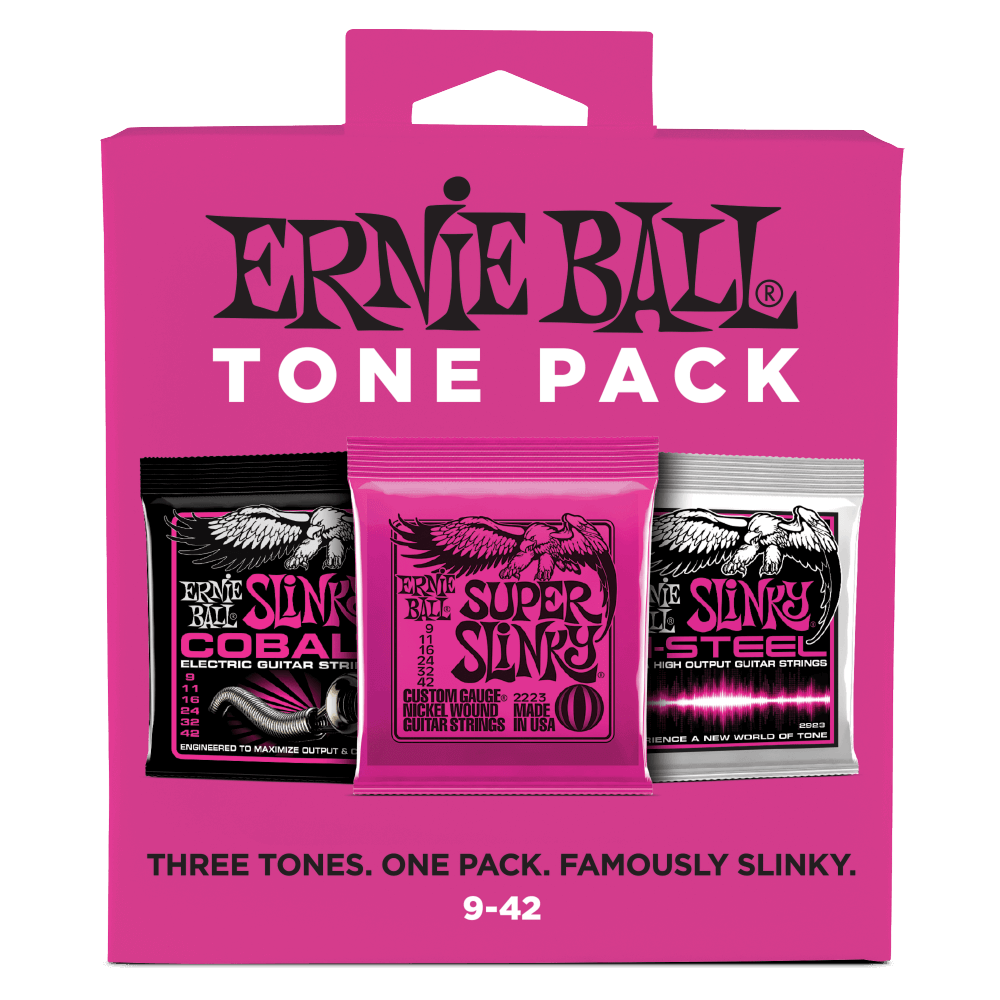 Ernie Ball Super Slinky Electric Tone Pack - 9-42 Gauge
