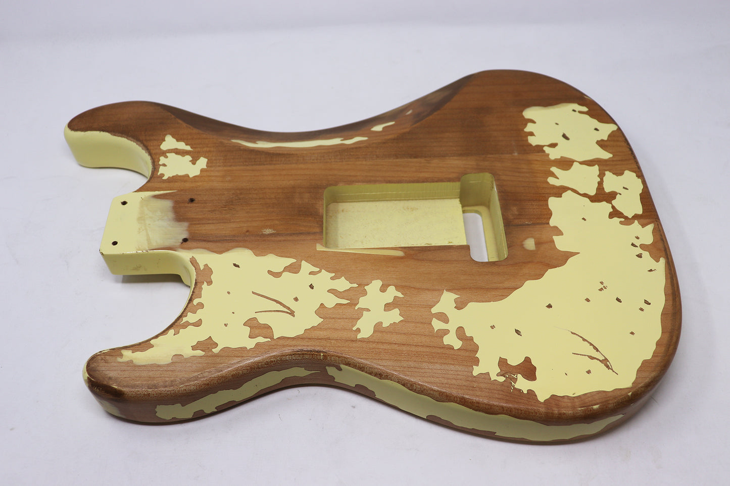 AE Guitars® S-Style Alder Replacement Guitar Body Relic Nitro Top Vintage White