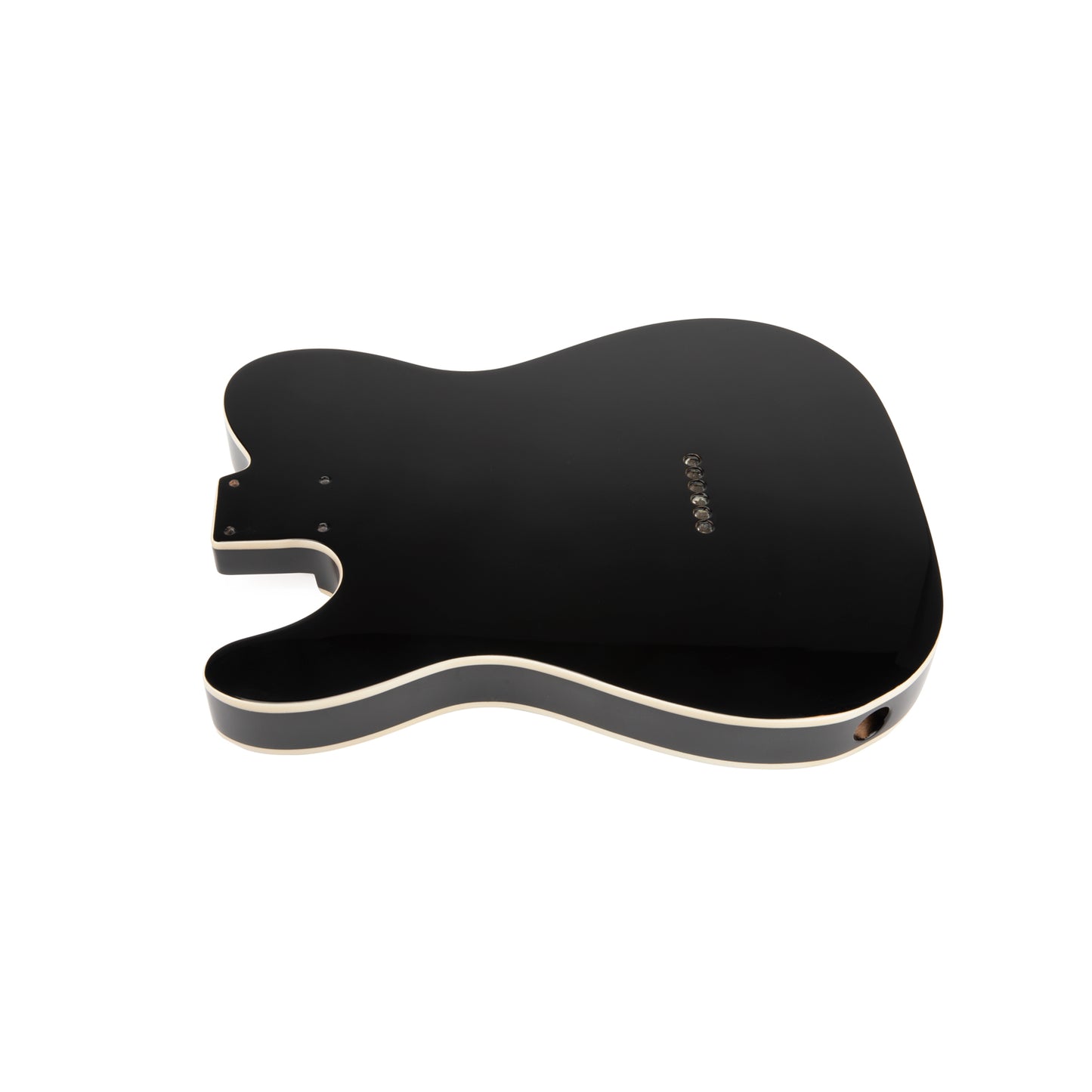 AE Guitars® T-Style Alder Replacement Guitar Body Black with Dbl Binding