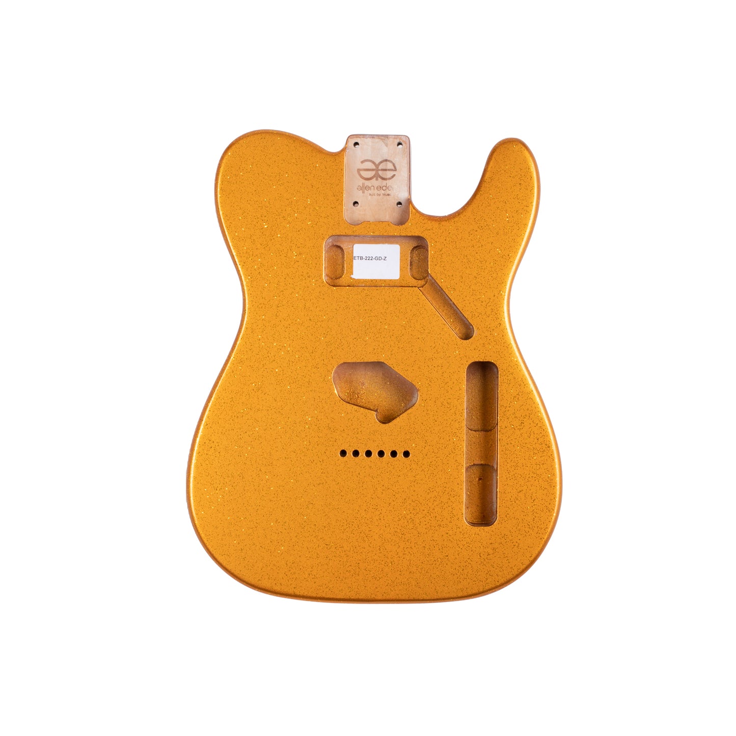 AE Guitars® T-Style Alder Replacement Guitar Body Gold Flake