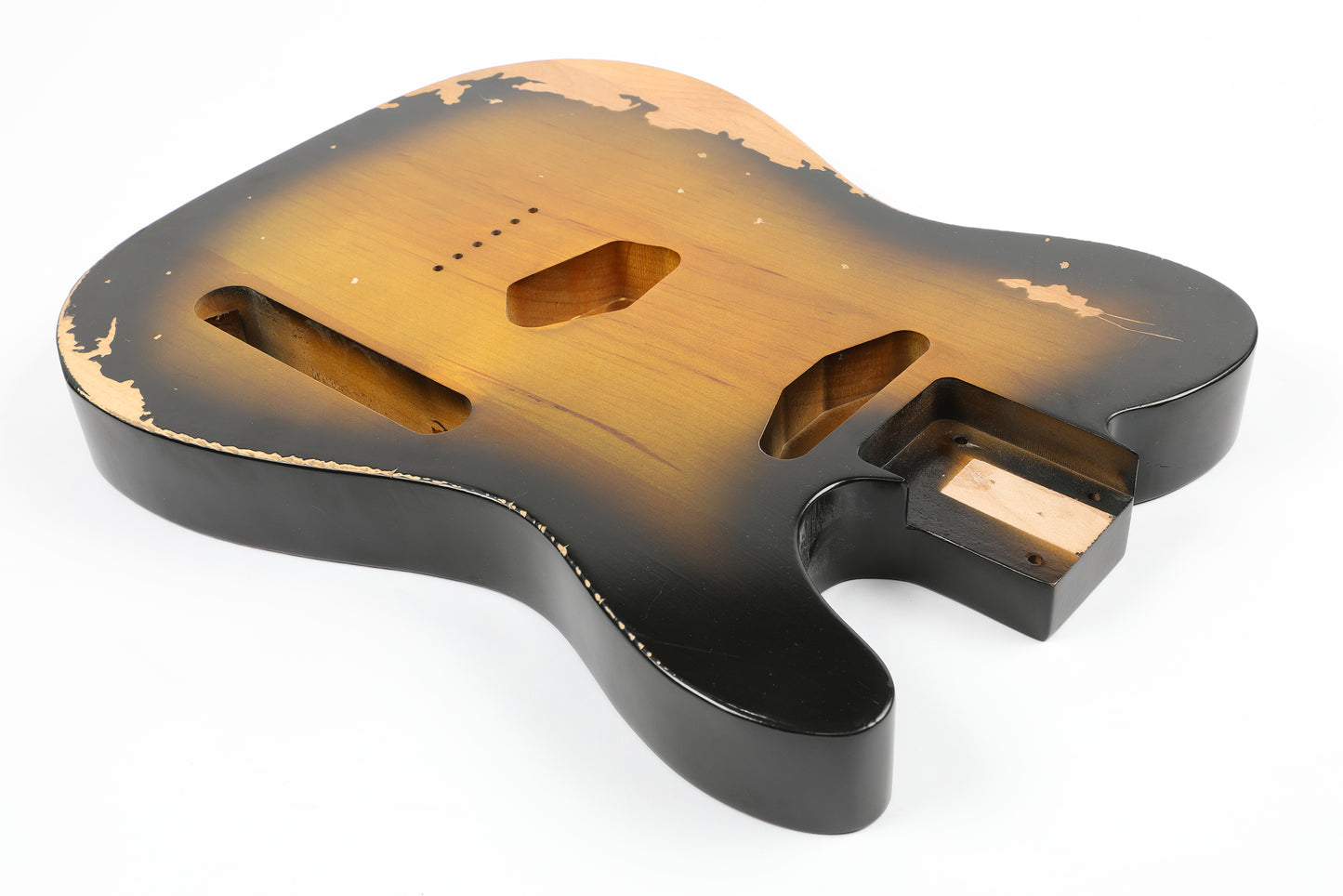 AE Guitars® T-Style Alder Replacement Guitar Body Relic Nitro Top Sunburst