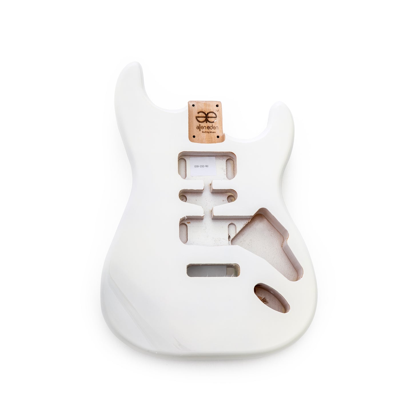 AE Guitars® S-Style Alder Replacement Guitar Body White