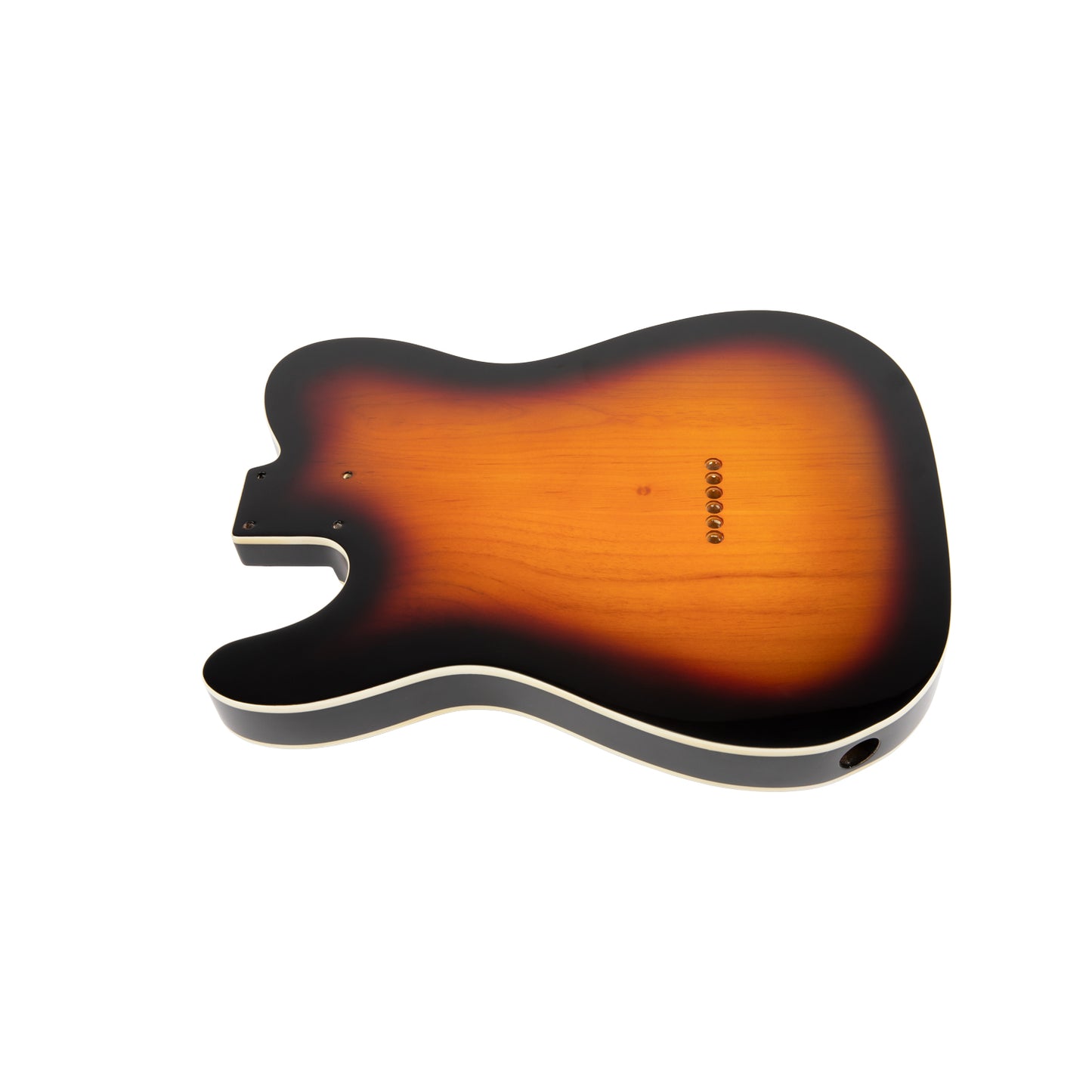 AE Guitars® T-Style Alder Replacement Guitar Body 3-Tone Sunburst with Dbl Binding