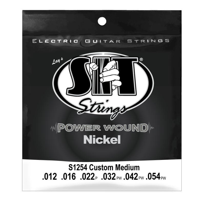 SIT Medium-Heavy Power wound Nickel Electric Guitar Strings S1254