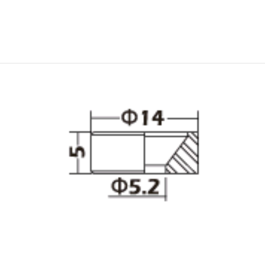 14mm Neck Joint Bushing Set Chrome Finish #NB002