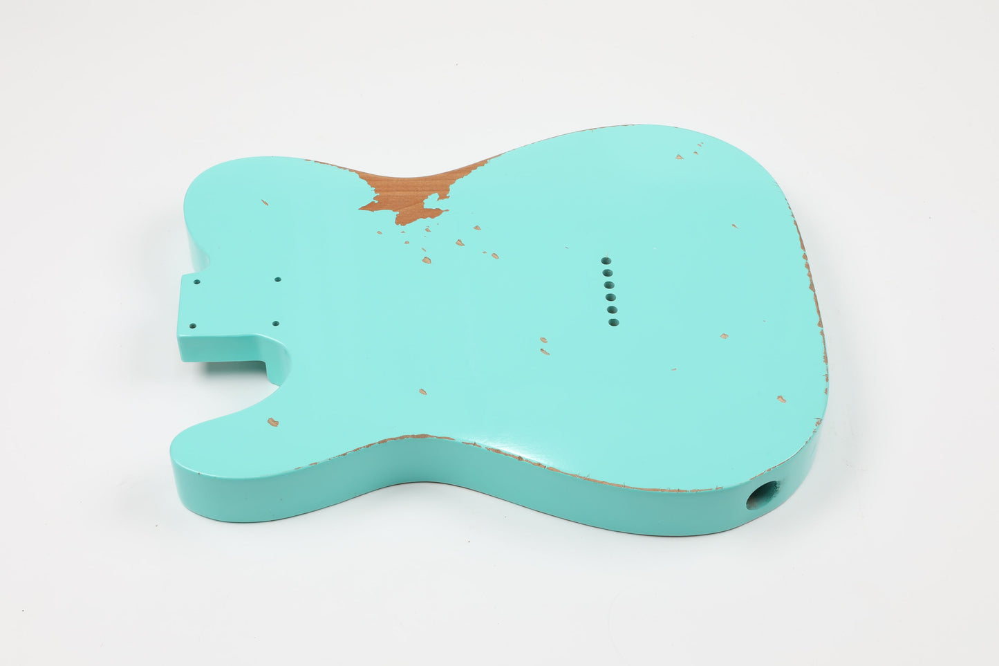 AE Guitars® T-Style Alder Replacement Guitar Body Relic Nitro Top Seafoam Green