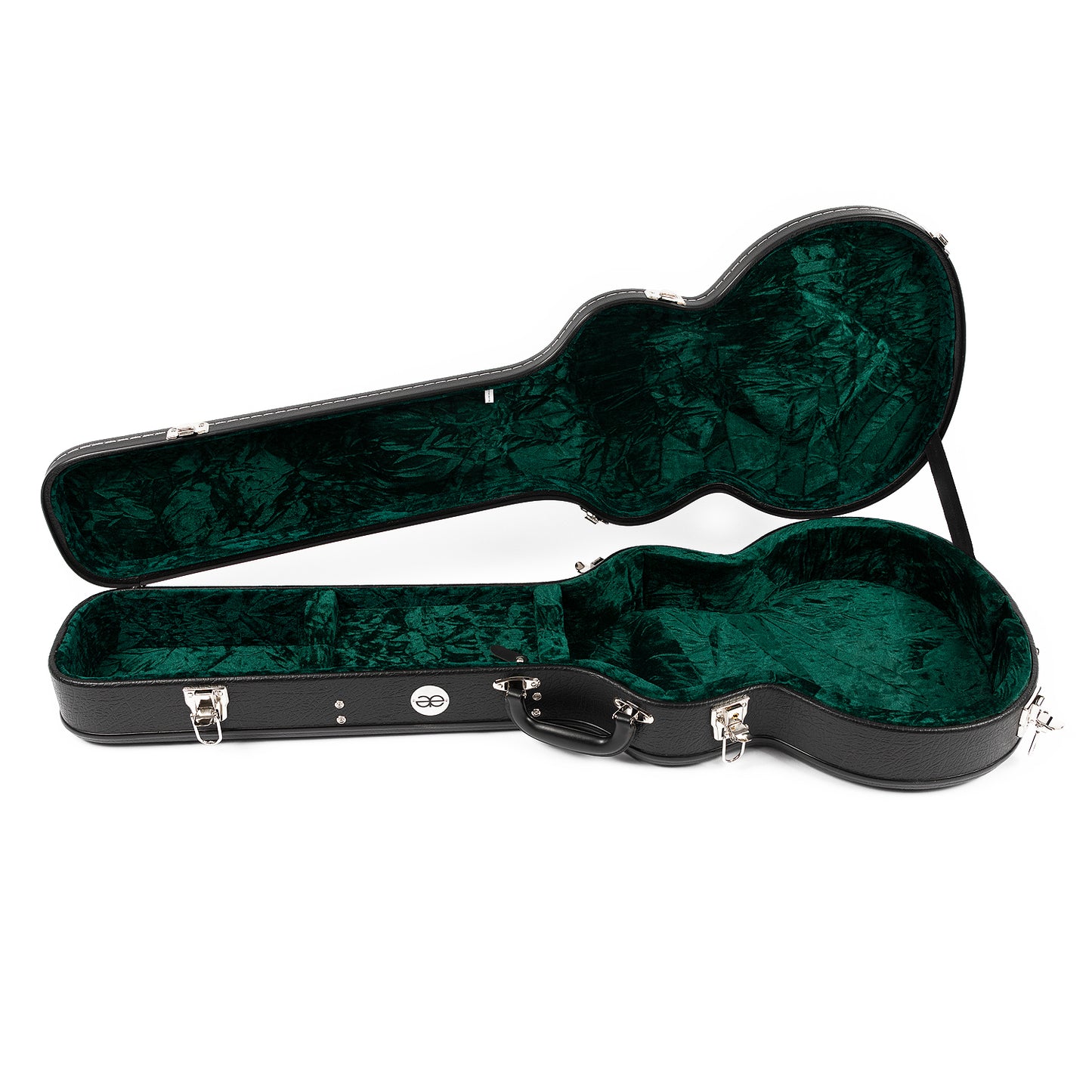 Allen Eden Black Hard Shell Guitar Case for Arch Top Les Paul Styles