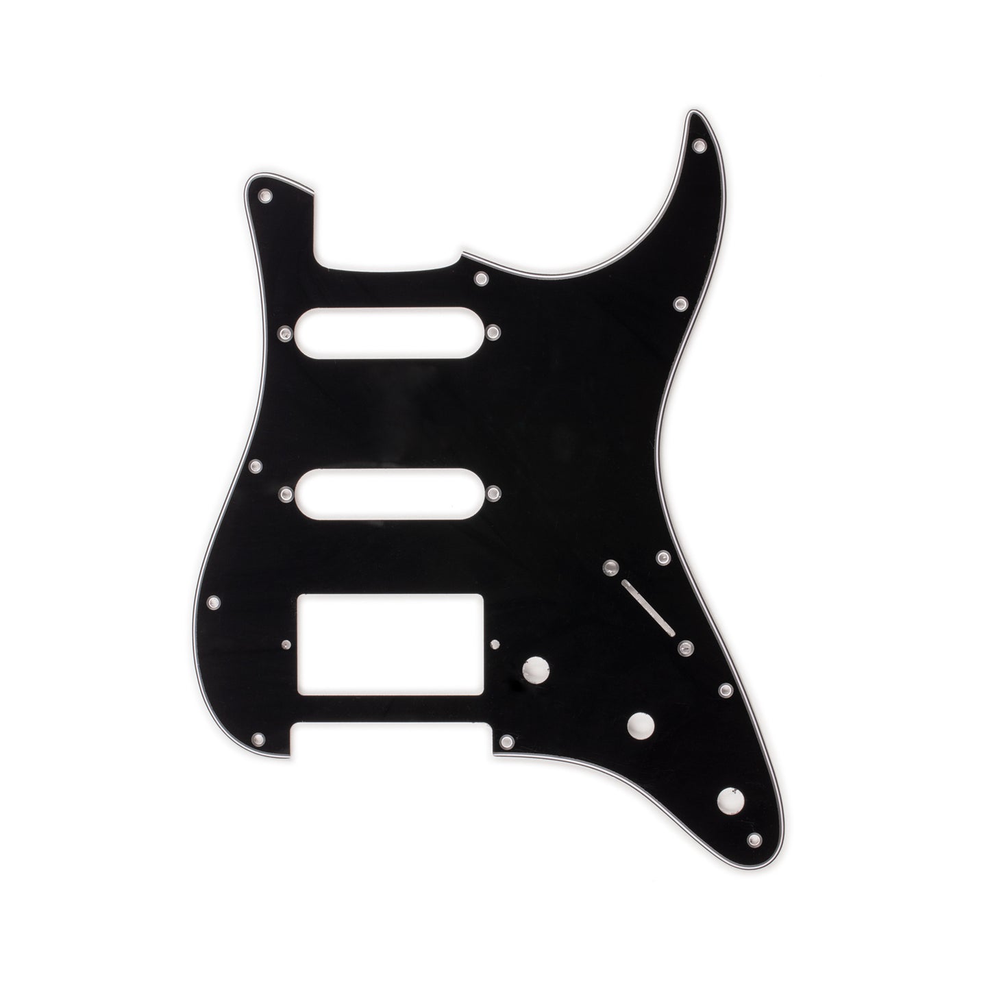 AE Guitars® SSH Strat 3-PLY B/W/B Black Pickguard