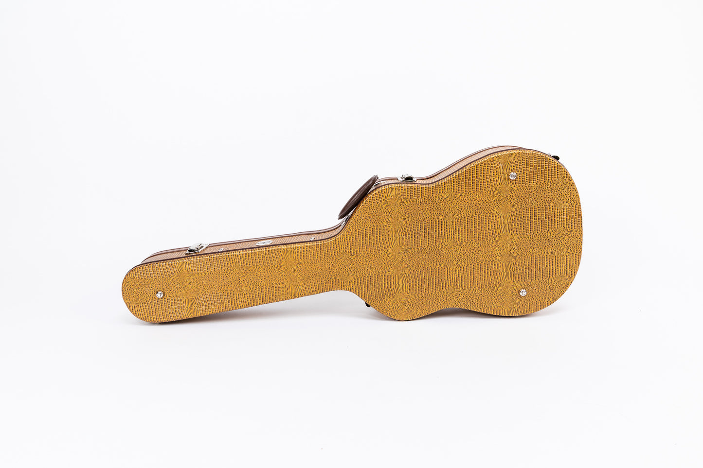 AE Guitars Hardshell Guitar Case Copper Leather with Pink Interior for Gretsch Jet Styles