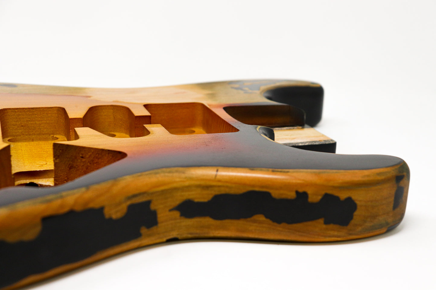 AE Guitars® S-Style Alder Replacement Guitar Body Relic Nitro Top Sunburst