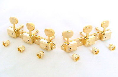 Wilkinson EZ-LOK Deluxe Vintage Style Guitar Tuners 3+3 Gold