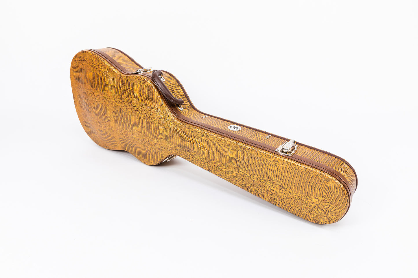 AE Guitars Hardshell Guitar Case Copper Leather with Pink Interior for Gretsch Jet Styles