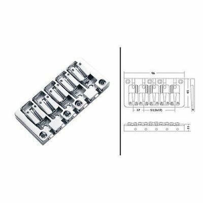 MINGS 5 String Bass Guitar Bridge Chrome #BB504