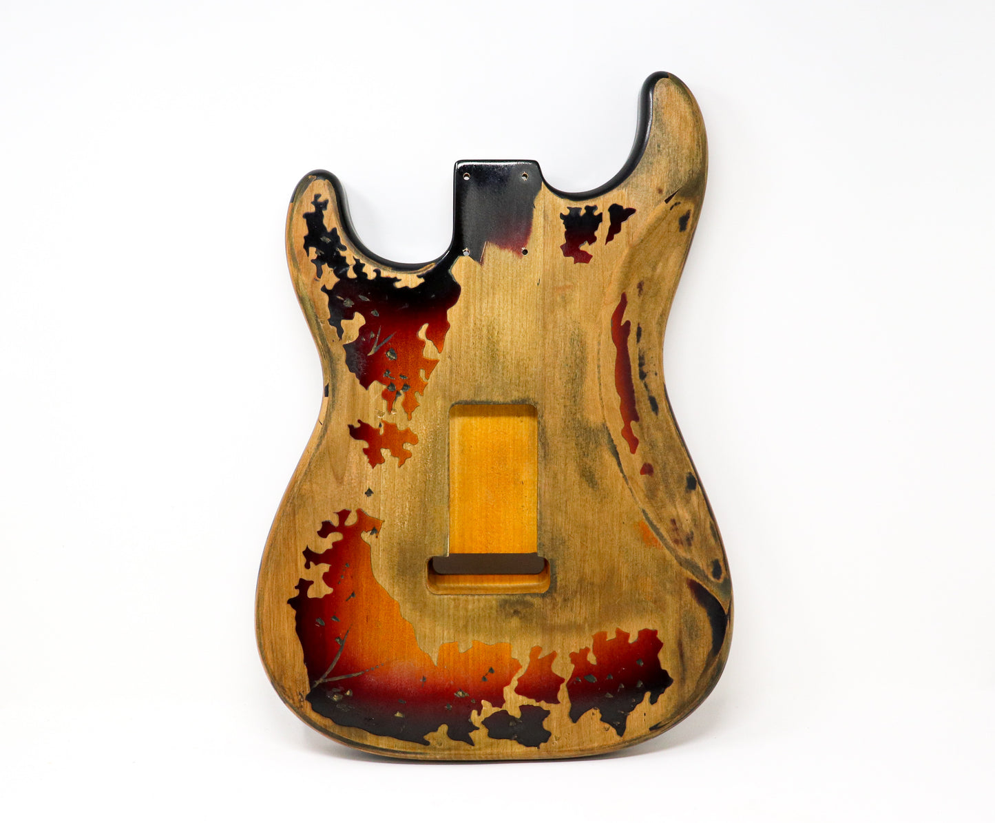 AE Guitars® S-Style Alder Replacement Guitar Body Relic Nitro Top Sunburst