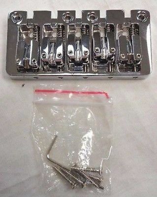 MINGS 5 String Bass Guitar Bridge Chrome #BB504