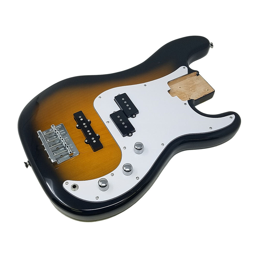 Allen Eden Guitars Electric Bass Loaded Body Tobacco Burst