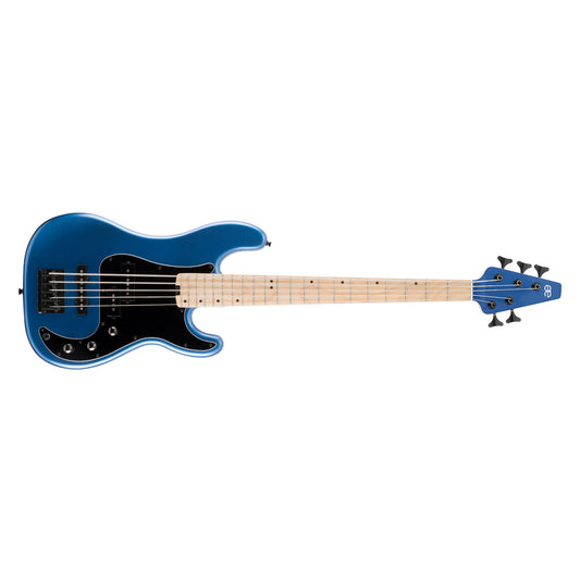 Allen Eden Guitars Celeste V Electric Bass Guitar Midnight Blue
