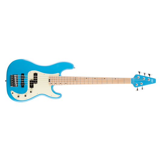 Allen Eden Guitars Celeste V Electric Bass Guitar Robbin's Egg Blue