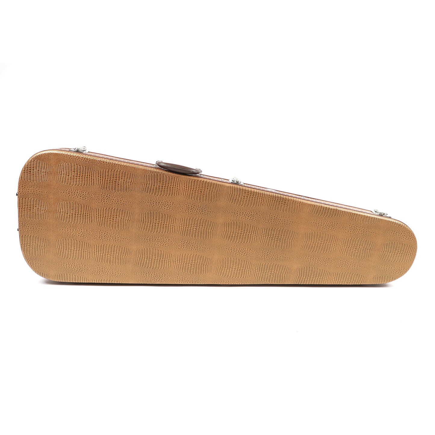 Allen Eden Snake Skin Teardrop Bass Case with Cheetah Plush Lining
