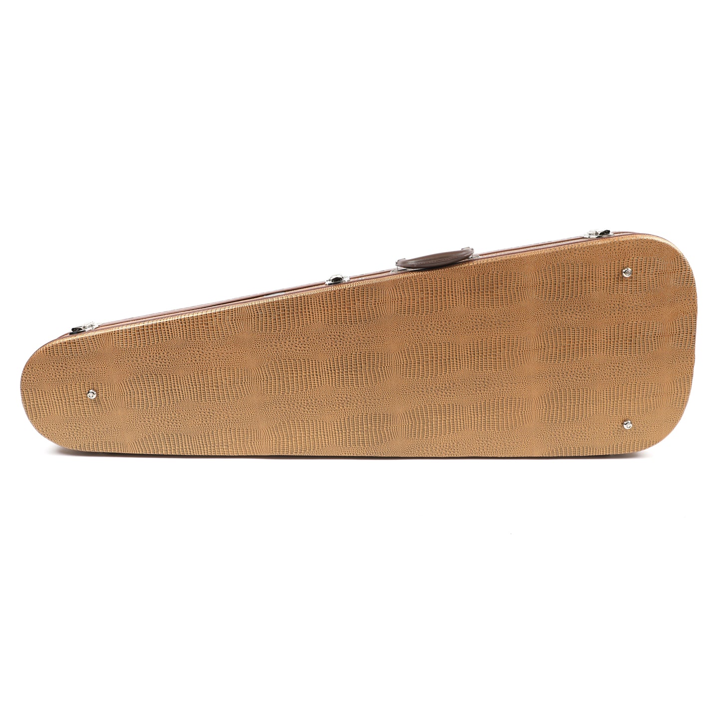 Allen Eden Snake Skin Teardrop Bass Case with Cheetah Plush Lining
