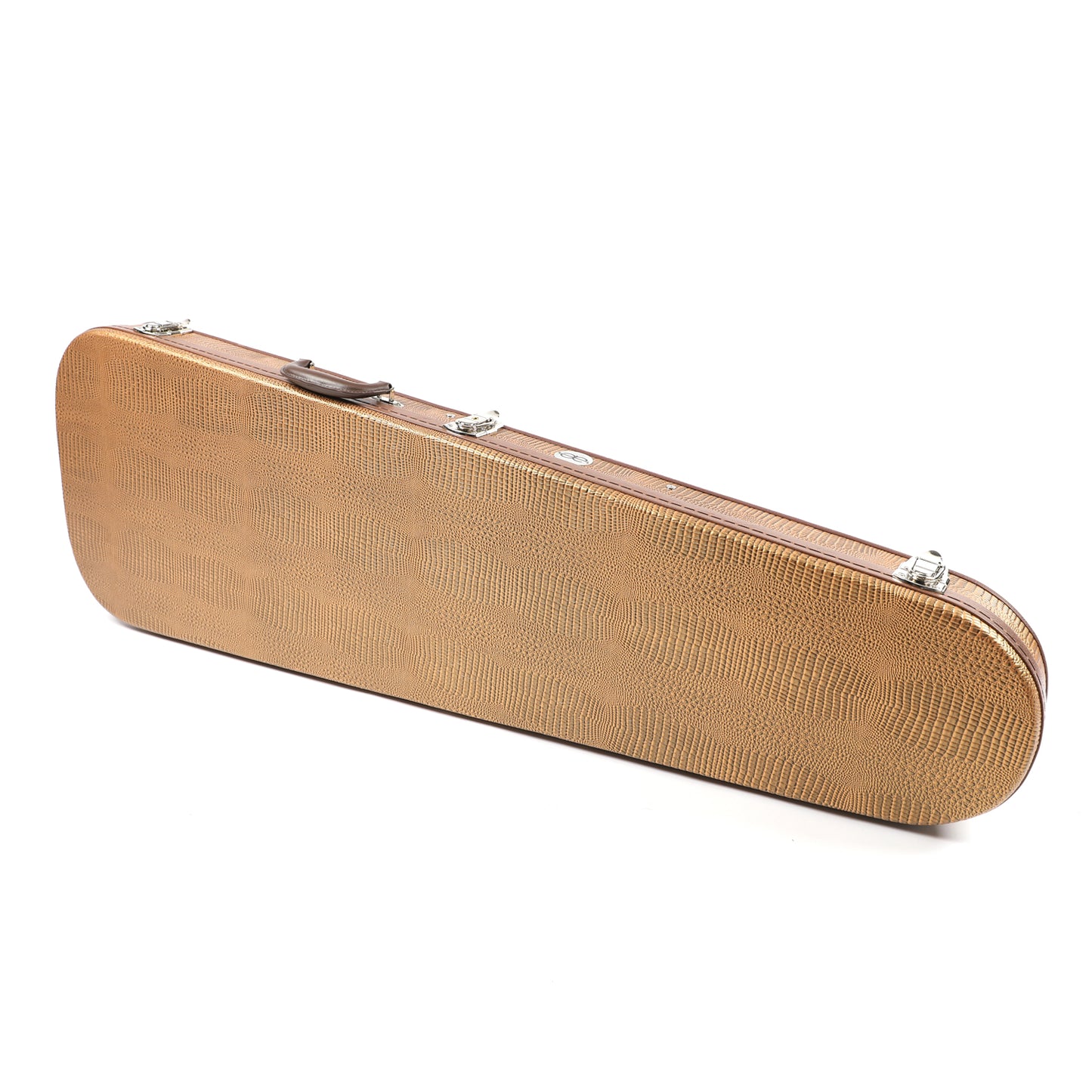 Allen Eden Snake Skin Teardrop Bass Case with Cheetah Plush Lining