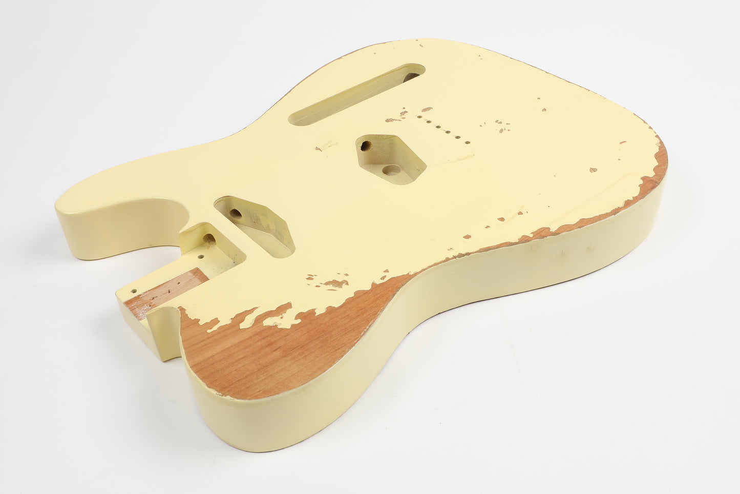 AE Guitars® T-Style Alder Replacement Guitar Body Relic Nitro Top Vintage White