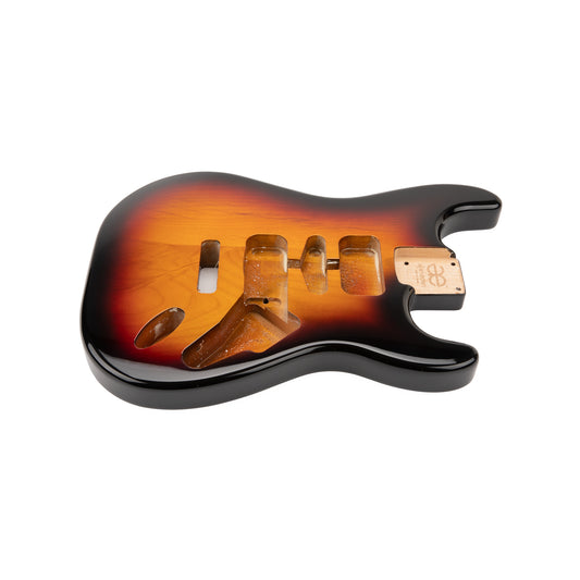 AE Guitars® S-Style Alder Nitro on Nitro Replacement Guitar Body Sunburst