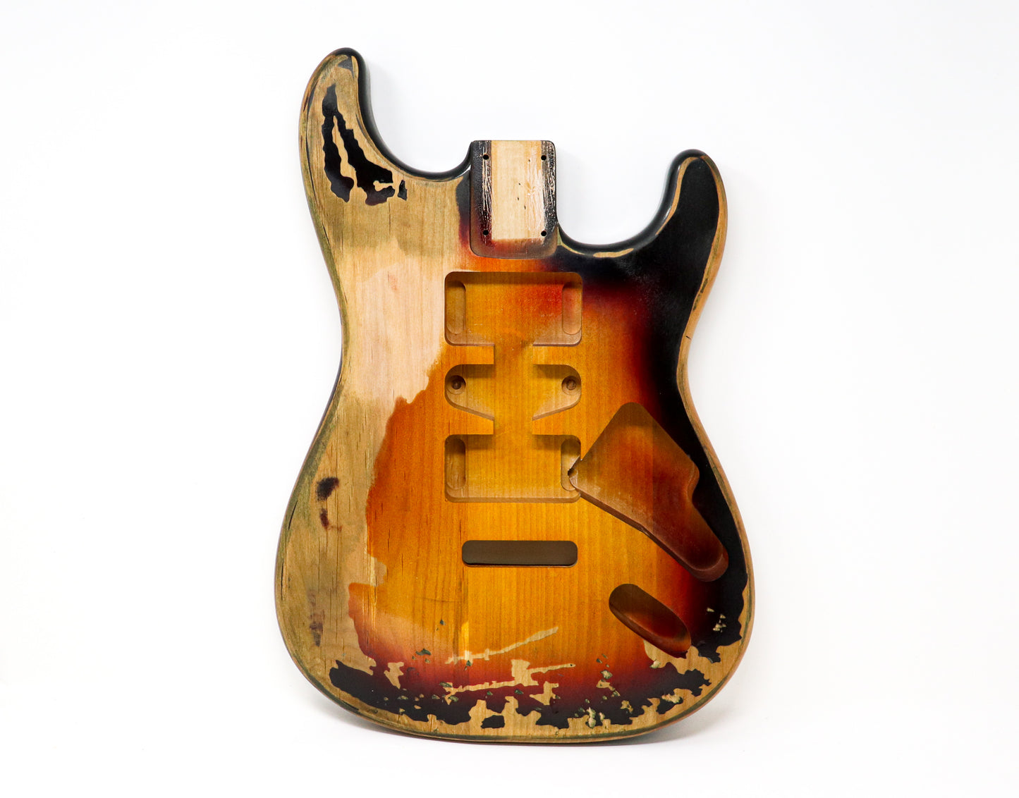 AE Guitars® S-Style Alder Replacement Guitar Body Relic Nitro Top Sunburst