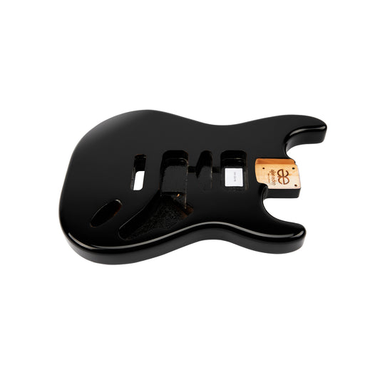 AE Guitars® S-Style Alder Replacement Guitar Body Black