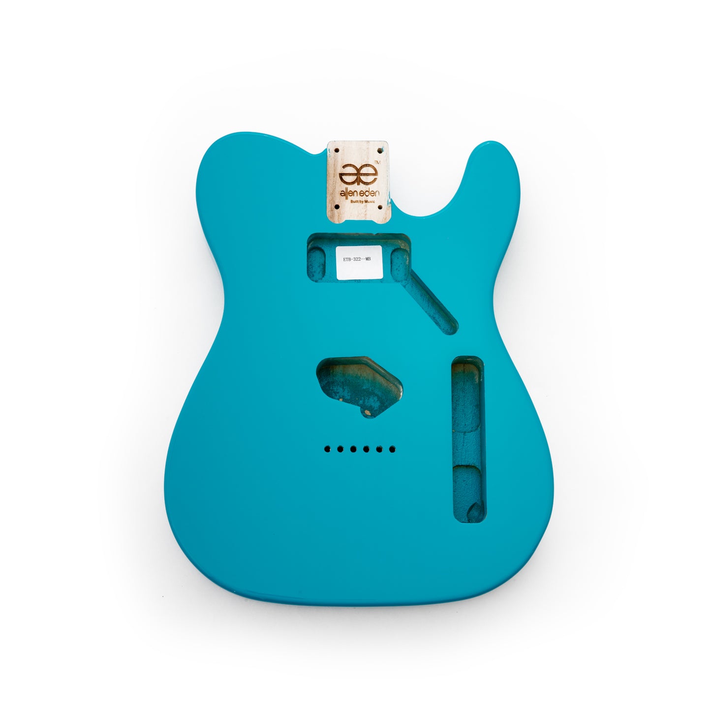 AE Guitars® T-Style Paulownia Replacement Guitar Body Miami Blue