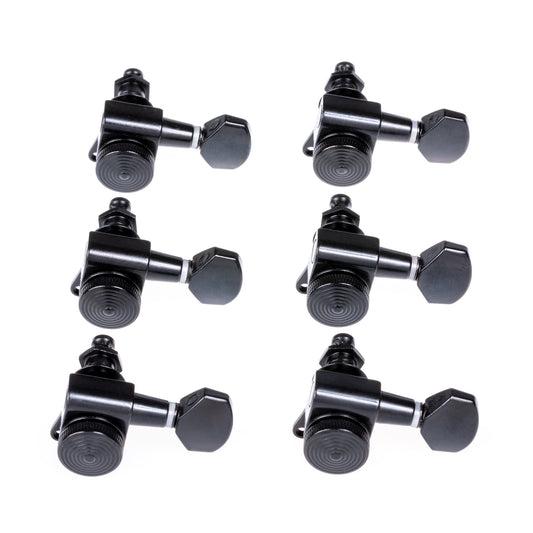 Wilkinson Locking Guitar Tuners 6 In-Line JN07 - Black